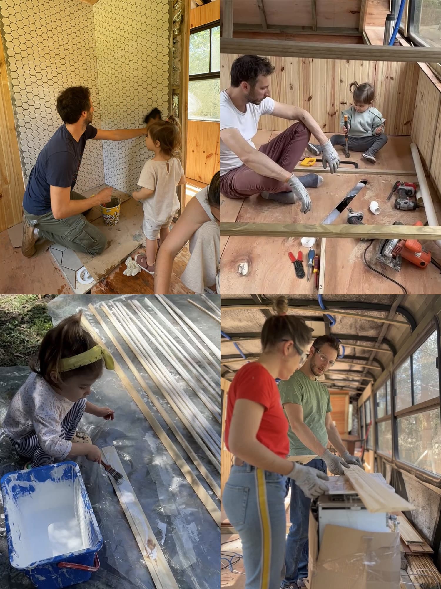 Agustina mostrando la comunidad de Instagram que creció durante la construcción